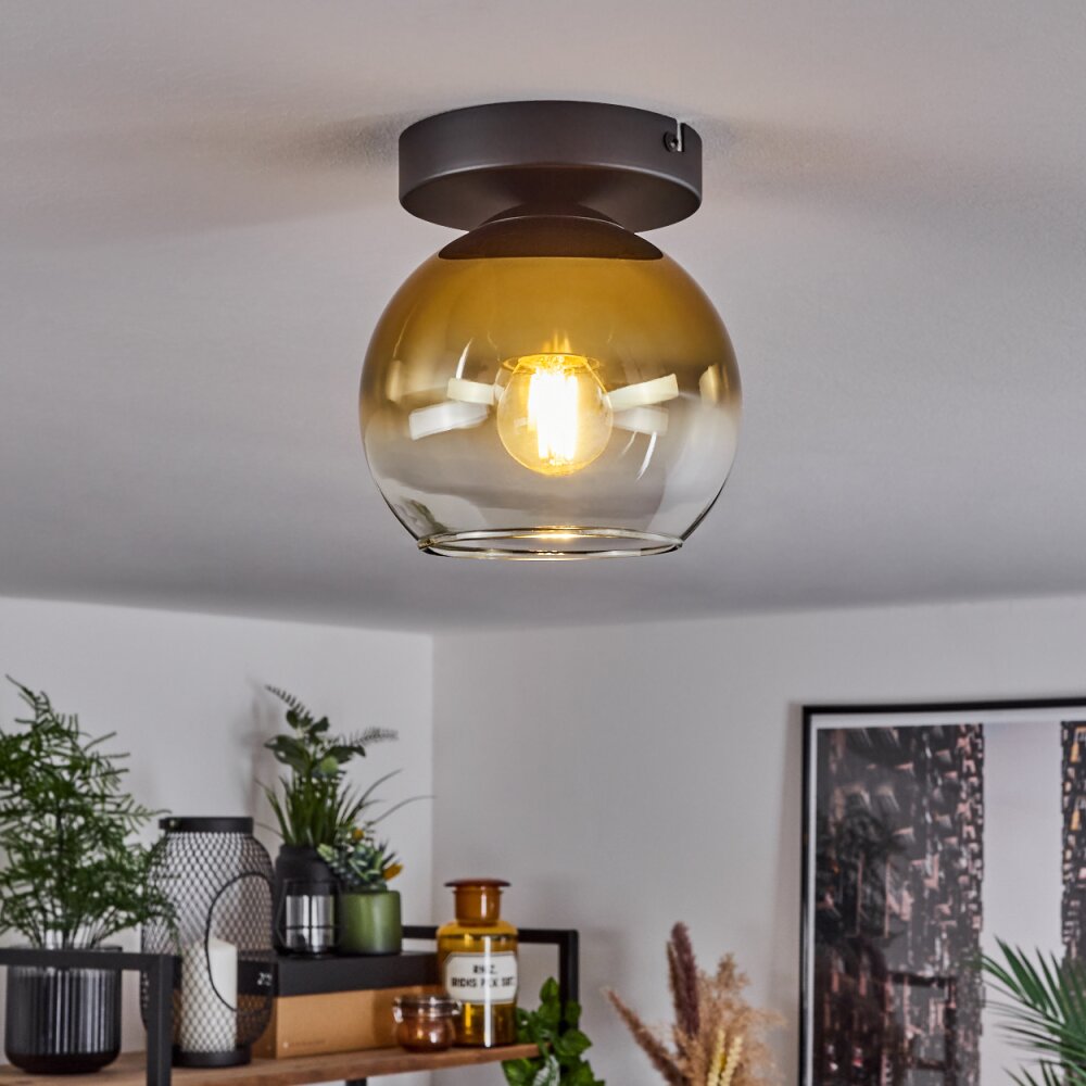 Koyoto Lámpara Colgante Cristal 15 cm dorado, Transparente, 1 luz main product photo