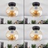 Koyoto  Lámpara de Techo Cristal 20 cm Colores ámbar, 1 luz