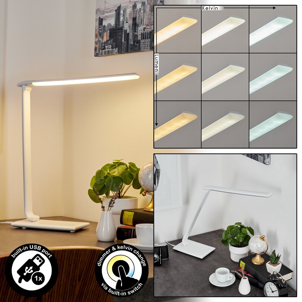Chozendo Lámpara de mesa LED Blanca, 1 luz main product photo