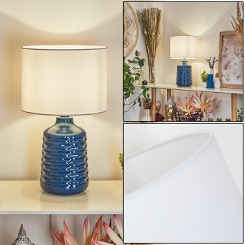Chave Lámpara de mesa Azul, 1 luz