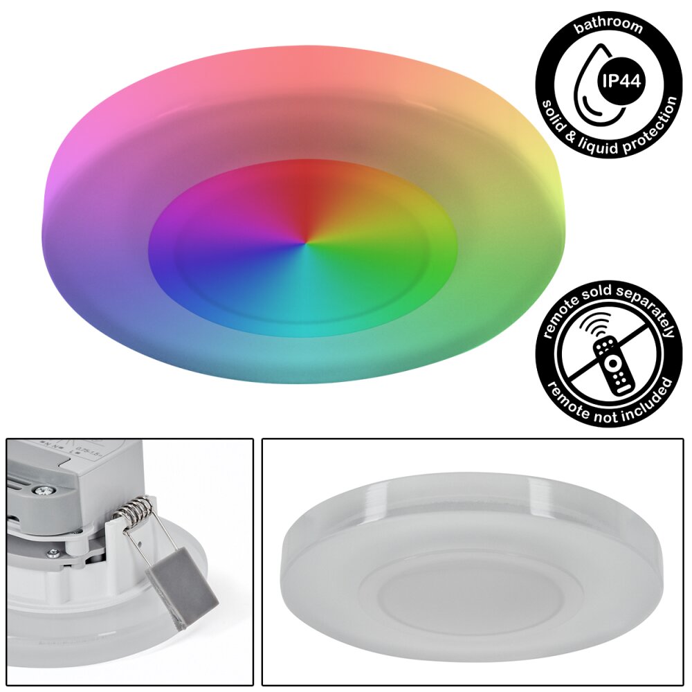 Armaes Lámpara empotrable LED Blanca, 1 luz, Cambia de color main product photo