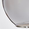 Koyoto  Lámpara Colgante Cristal 20 cm, 25 cm, 30cm Cromo, Ahumado, 3 luces