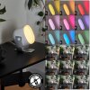 iDual Lilas Lámpara de mesa LED Plata, 1 luz, Cambia de color