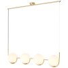 Brilliant Glint Lámpara Colgante dorado, 4 luces