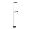 Steinhauer Turound Lámpara de Pie LED Negro, 2 luces