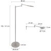 Steinhauer Turound Lámpara de Pie LED Acero bruñido, 1 luz