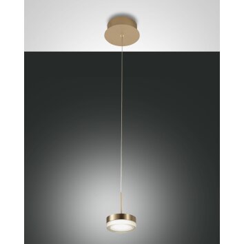 Fabas Luce Dunk Lámpara Colgante LED Latón, 1 luz