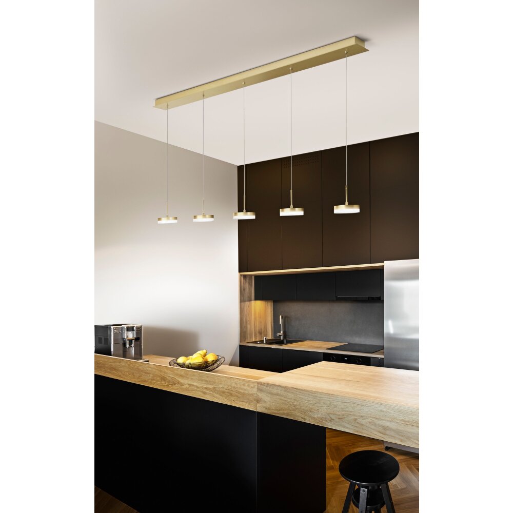 Fabas Luce Dunk Lámpara Colgante LED Latón, 5 luces main product photo