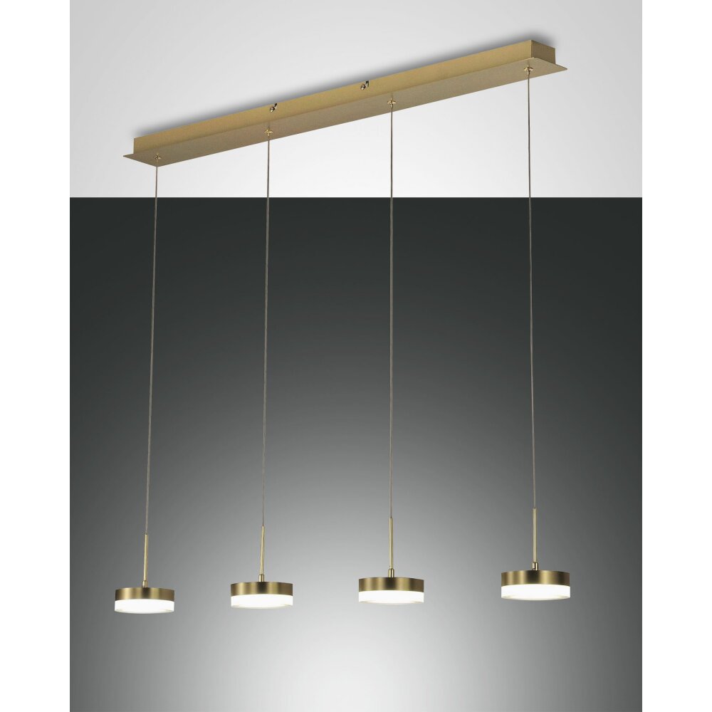 Fabas Luce Dunk Lámpara Colgante LED Latón, 4 luces main product photo