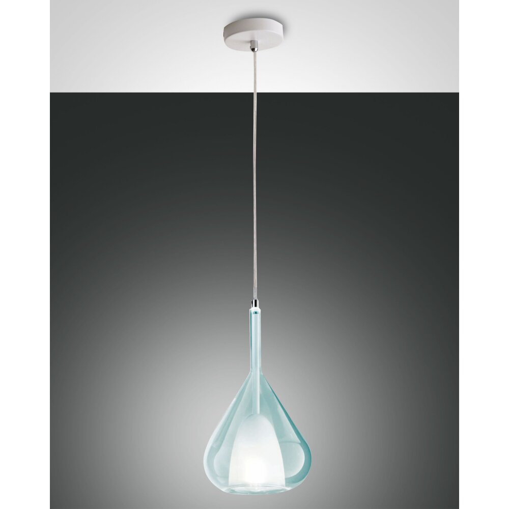 Fabas Luce Lila Lámpara Colgante Blanca, 1 luz main product photo