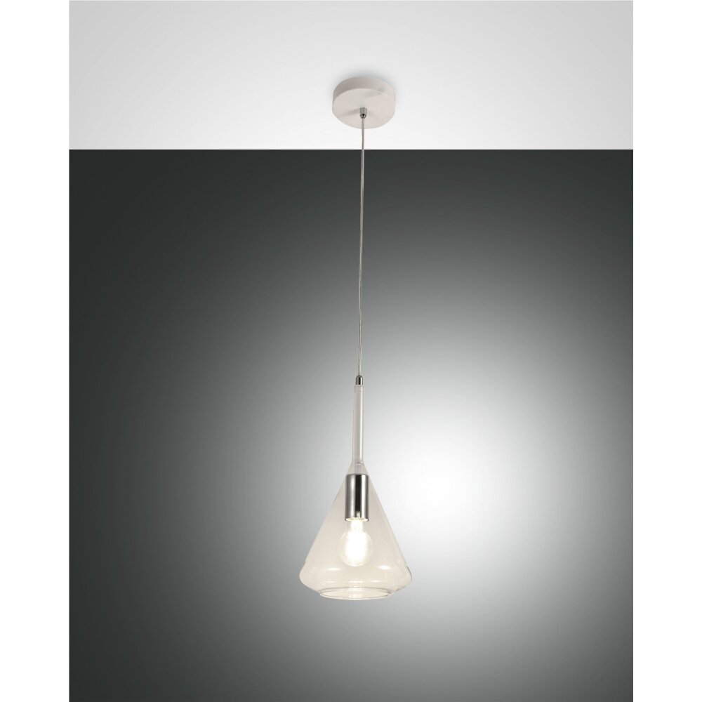 Fabas Luce Tris Lámpara Colgante Blanca, 1 luz main product photo
