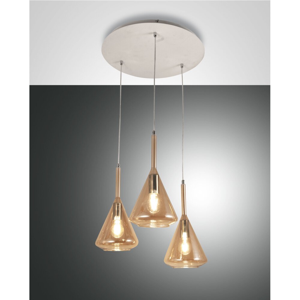 Fabas Luce Tris Lámpara Colgante Blanca, 3 luces main product photo