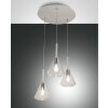 Fabas Luce Tris Lámpara Colgante Blanca, 3 luces