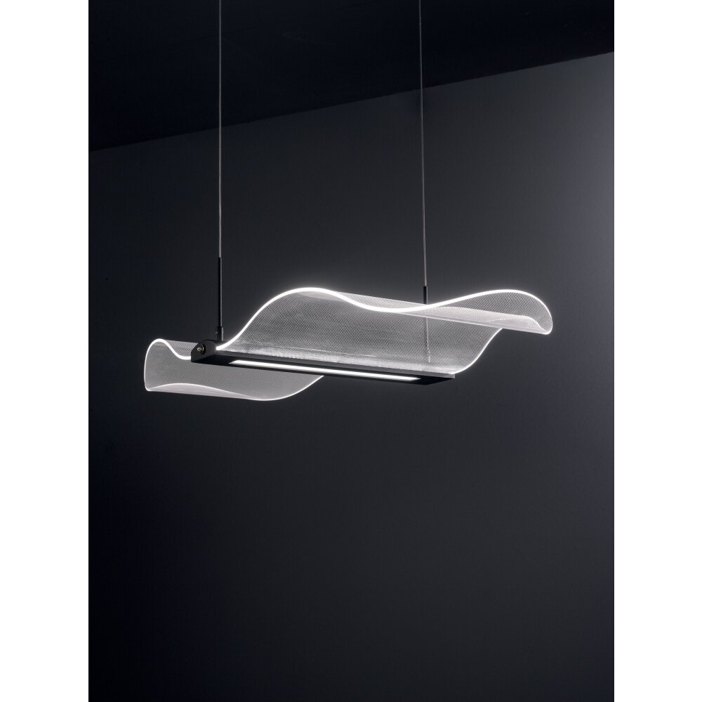 Fabas Luce Fenice Lámpara Colgante LED Negro, 1 luz main product photo