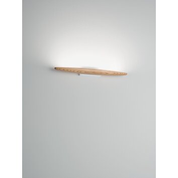 Fabas Luce Ribot Aplique LED Crudo, Blanca, 1 luz