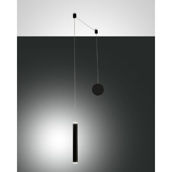 Fabas Luce Prado Lámpara Colgante LED Negro, 1 luz
