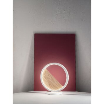 Fabas Luce Pierre Lámpara de mesa LED Crudo, Blanca, 1 luz