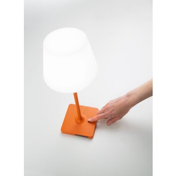 Fabas Luce Adam Lámpara de mesa LED Naranja, 1 luz