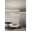 Fabas Luce Tirreno Lámpara Colgante LED Blanca, 3 luces