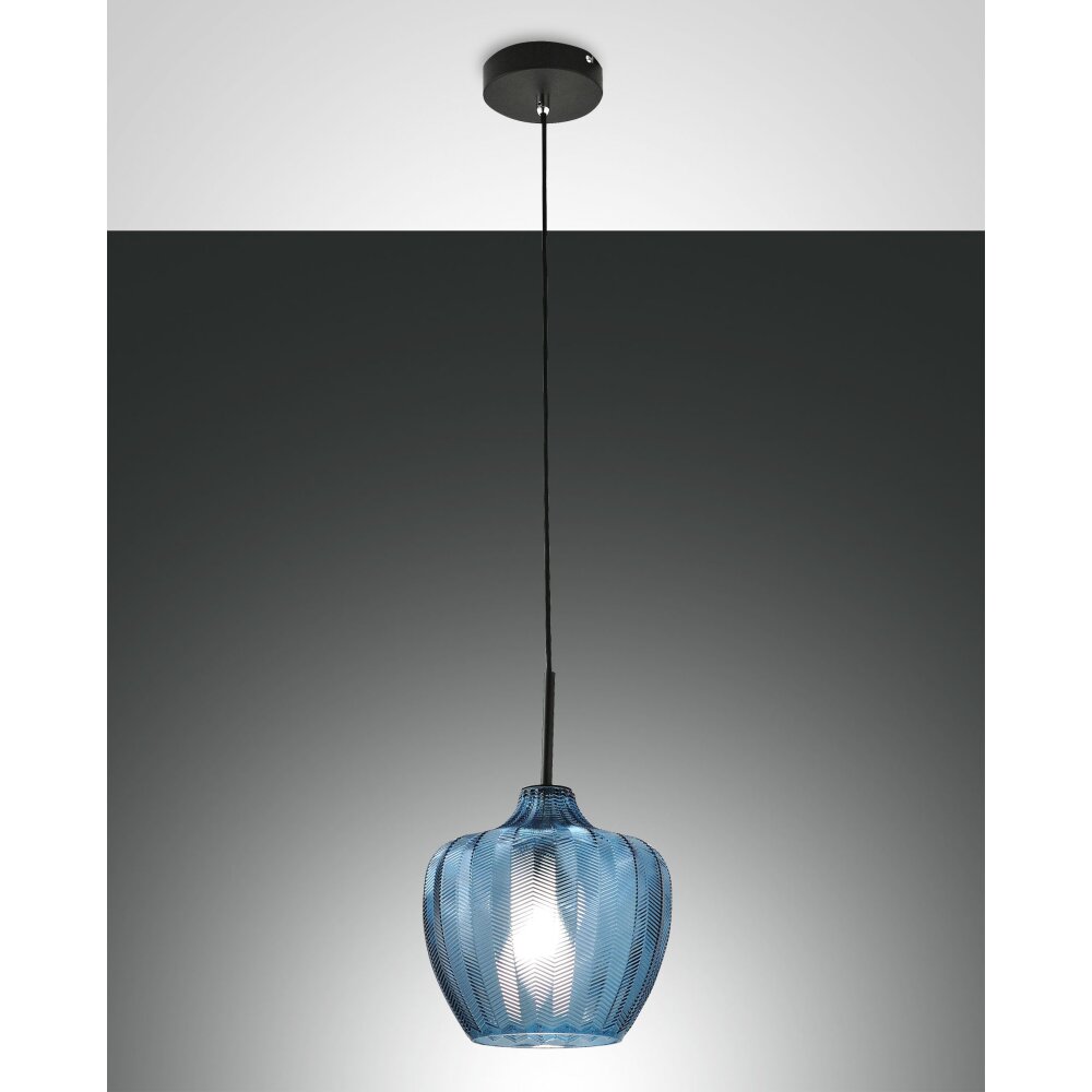 Fabas Luce Gallura Lámpara Colgante Negro, 1 luz main product photo