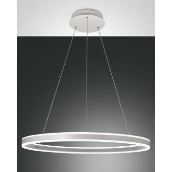 Fabas Luce Palau Lámpara Colgante LED Blanca, 1 luz