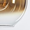 Koyoto  Lámpara Colgante Cristal 15 cm, 20 cm, 25 cm dorado, Transparente, 3 luces
