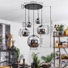 Koyoto  Lámpara Colgante Cristal 15 cm, 20 cm, 25 cm, 30cm Cromo, Ahumado, 5 luces