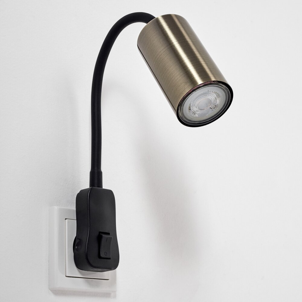 Flexo LED de pared con USB - Color Negro 5W - Prendeluz
