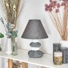 Palmela Lámpara de mesa Gris, Blanca, 1 luz