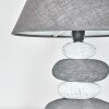 Palmela Lámpara de mesa Gris, Blanca, 1 luz