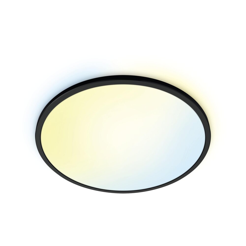 Philips WiZ SuperSlim Lámpara de Techo LED Negro, Blanca, 1 luz main product photo