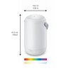 Philips WiZ Portable Lámpara de mesa LED Blanca, 1 luz, Cambia de color