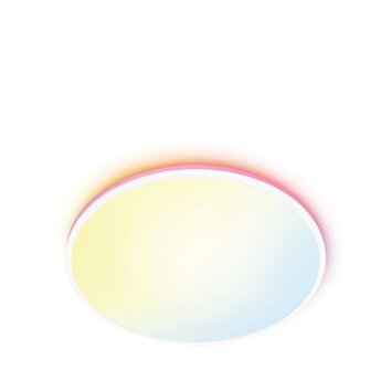 Philips WiZ Rune Lámpara de Techo LED Blanca, 1 luz, Cambia de color