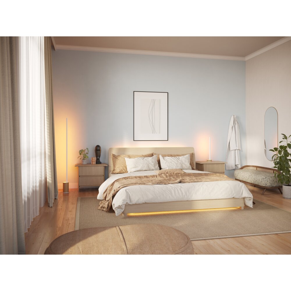 Philips Hue Gradient Signe Oak Lámpara de Pie LED Crudo, Blanca, 1 luz main product photo