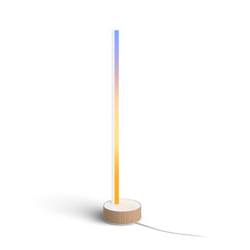 Philips Hue Gradient Signe Oak Lámpara de mesa LED Crudo, Blanca, 1 luz