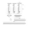 Philips Hue Perifo Lámpara Colgante Set básico x 3 LED Blanca, 3 luces, Cambia de color