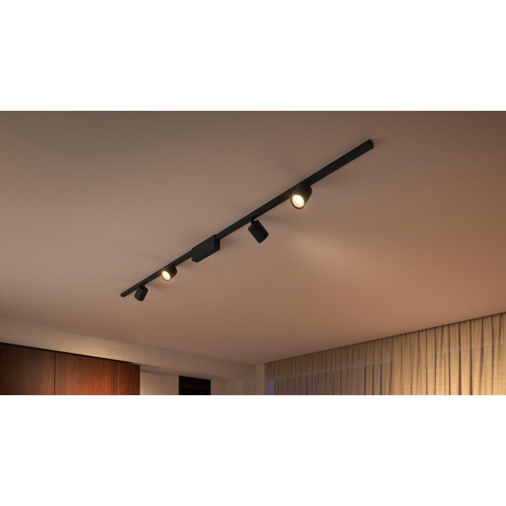 Philips Hue Perifo Lámpara de Techo Set básico LED Negro, 4 luces, Cambia de color main product photo