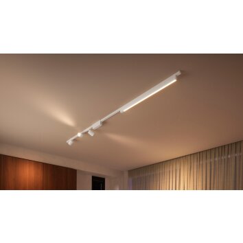 Philips Hue Perifo Lámpara de Techo Set básico LED Blanca, 4 luces, Cambia de color