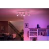 Philips Hue Fugato Lámpara de Techo LED Blanca, 4 luces, Cambia de color