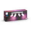 Philips Hue Fugato Lámpara de Techo LED Blanca, 4 luces, Cambia de color