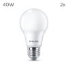 Philips Classic Juego de 2 LED E27 4,9 watt 2700 Kelvin 470 Lumen