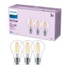 Philips Classic Juego de 3 LED E27 de 7 watt 4000 Kelvin 850 Lumen