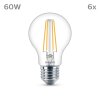 Philips Classic Juego de 6 LED E27 de 7 watt 4000 Kelvin 850 Lumen