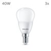 Philips Classic Juego de 3 LED E14 4,9 watt 2700 Kelvin 470 Lumen