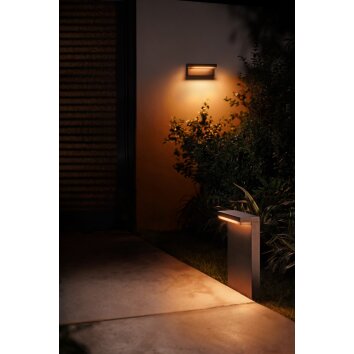 Philips Hue Nyro Poste de Jardín LED Negro, 1 luz, Cambia de color