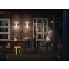Philips Python Aplique para exterior LED Antracita, 1 luz, Sensor de movimiento