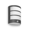 Philips Python Aplique para exterior LED Antracita, 1 luz, Sensor de movimiento