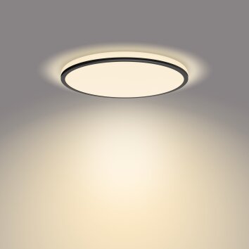 Philips Ozziet Lámpara de Techo LED Negro, Blanca, 1 luz