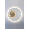 Holländer LUNA Aplique LED dorado, Blanca, 2 luces
