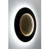 Holländer LUNA Aplique LED Marrón, dorado, Negro, 2 luces